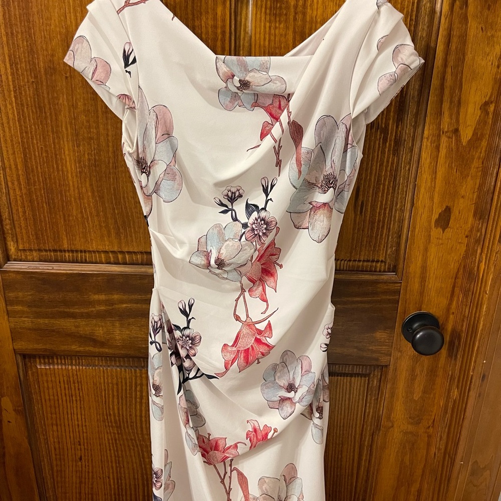 Flower body con dress